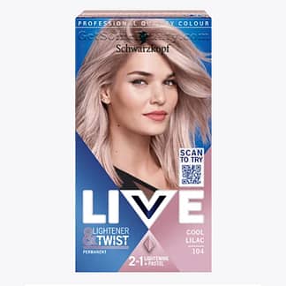 Schwarzkopf LIVE Permanent Hair Dye Lightner & Twist 104 Cool Lilac