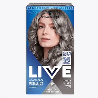 Schwarzkopf LIVE Permanent Hair Dye Urban Metallics U72 Dusty Silver