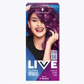 Schwarzkopf LIVE Semi-Permanent Hair Dye Ultra Brights 094 Purple Punk