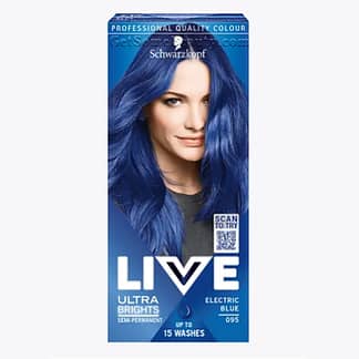 Schwarzkopf LIVE Semi-Permanent Hair Dye Ultra Brights 095 Electric Blue
